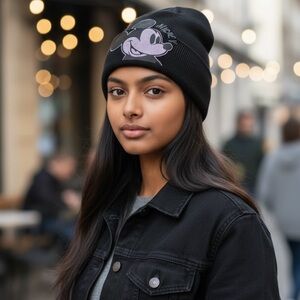 Disney Black and Gray Mickey Mouse Hat